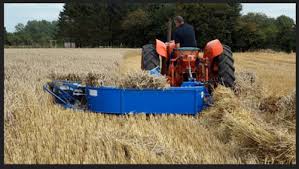 Diesel Manual Reaper Binder Machine, for Agriculture Use, Crops Cutter, Color : Blue, Green, Orange