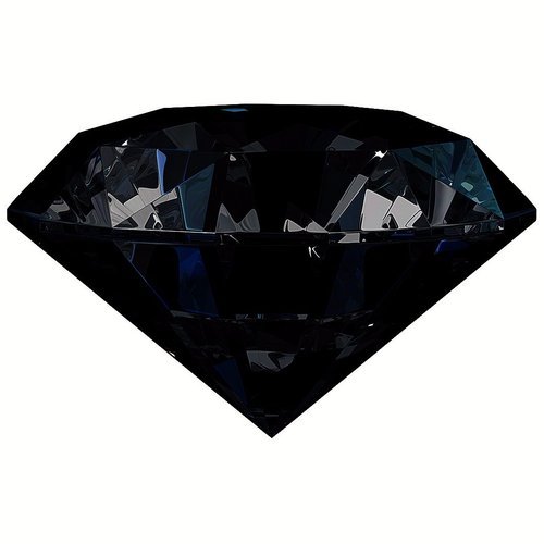 Princess Cut Non Polished Black Diamond, for Jewellery Use, Style : Common, Triangle