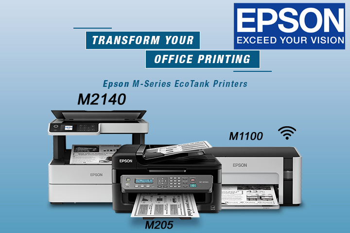 Electric Epson M-Series Ecotank Printer, Packaging Type : Paper Box, Carton