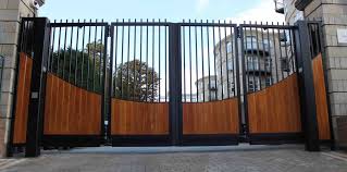 Automatic Non Polished Aluminum Security Gates, for College, Outside The House, Parking Area, School