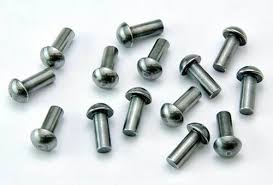 Non Polished Aluminum round head rivet, for Fittngs Use, Industrial Use, Internal Locking, Length : 0-10mm