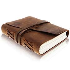 Rectangular Spiral notebook diary, for Home, Office, School, Cover Material : Leather