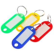 Non Polsihed Plain plastic key chain, Shape : Multishape