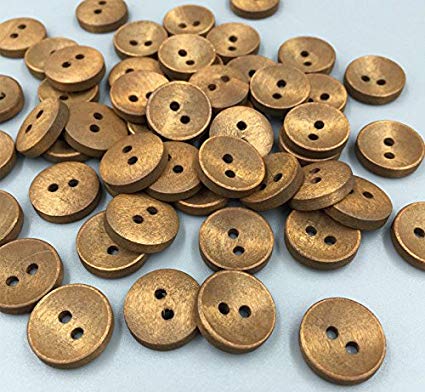 Round Wooden Buttons, for Garments, Packaging Type : Packet