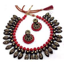 Wood handicraft necklace, Gender : Female