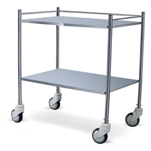 Aluminum INSTRUMENT TROLLY, for Clinical Use, Lab Use, Certification : CE Certified, ISI Certified