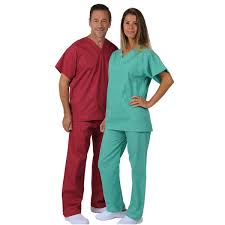 Half Sleeves Cotton Unisex Scrub Suit, for Clinical, Hospital, Size : M, XL, XXL