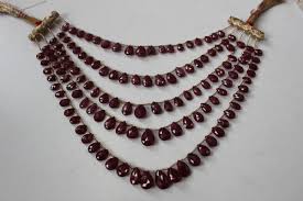 Ruby Almond Shape Faceted