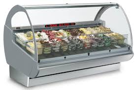 Gelato display, for Supermarkets, Industrial, Features : Good transparency, Quality Tasted, High strength
