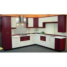 Particleboard Non Polished PVC Modular Kitchen, for Home, Hotel, Restaurent, Pattern : Antique, Morden
