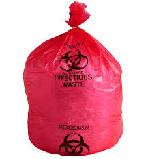 Plastic BIOHAZARD DISPOSABLE BAGS, for Collect Waste Material, Feature : Biodegradable, Eco-Friendly