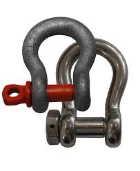 Round Stainless Steel Shackles, for Link Chains Together, Size : 1inch, 2inch, 3inch, 4inch, 5inch