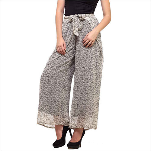 Girlish Cotton Fancy Palazzo Pants, Feature : Anti-Wrinkle, Quick-Dry ...