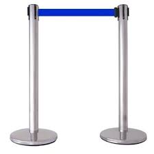 Polished Stainless Steel Queue Stand, Color : Silver