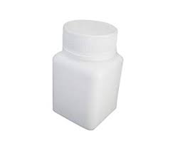 HDPE plastic medicine bottles, Color : White