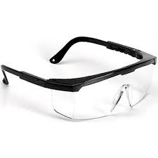 Aluminium Safety Goggle, for Eye Protection, Frame Color : Black, Blue, Brown, Creamy, Golden, Red