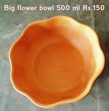 Clay Big Flower Bowl, Style : Dried