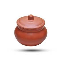 Clay Curd Pot, Shape : Round