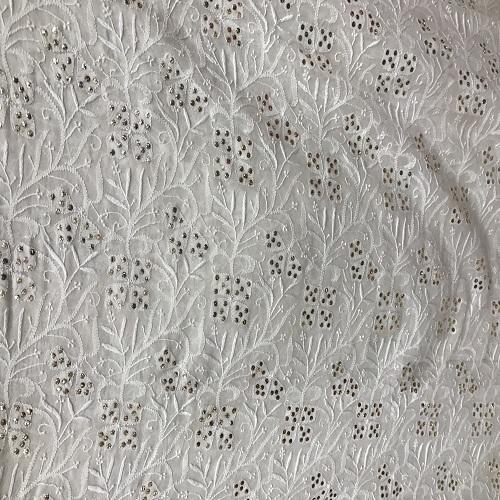 embroidered georgette fabric