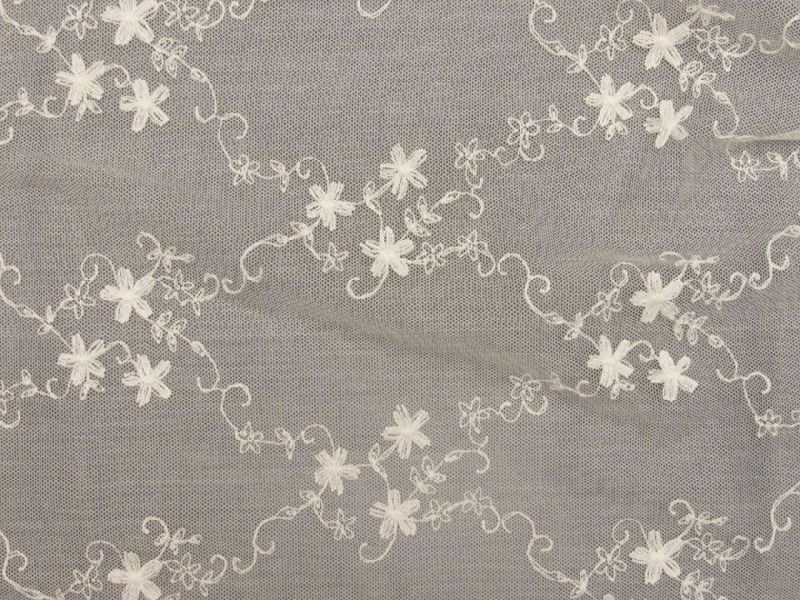 Embroidered Polyester Fabric, for Making Garments, Specialities : Anti-Wrinkle, Impeccable Finish