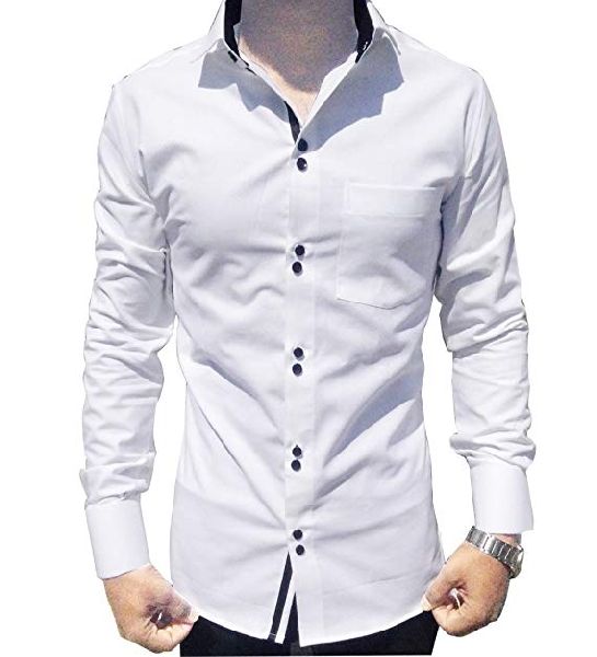 Long Sleeve Mens Cotton Shirts, for Anti-Shrink, Size : L, XL