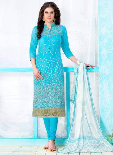 Plain Chiffon Designer Salwar Suit, Feature : Dry Cleaning, Easy Washable, Eco Friendly, Stone Work