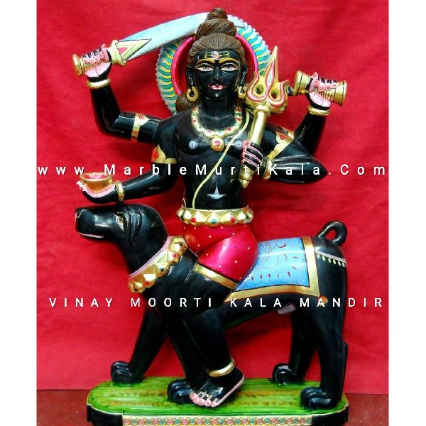 Black Kal Bhairav Ji Marble Statue