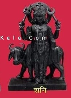 Polished Marble Shani Navagraha Statue, for Temple, Speciality : Dust Resistance, Shiny