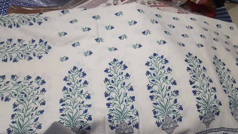 Printed 100% Cotton 3011 White Bedspreads, Size : 220X240 Cm