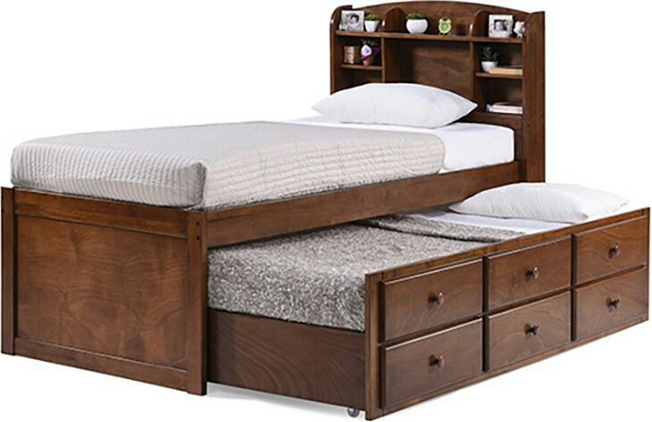 Rectangular Polished Plywood single beds, Color : Brown