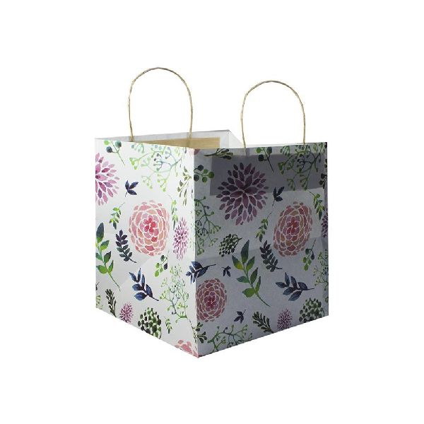 Designer Printed Paper Bags, for Shopping Use, Style : Handled