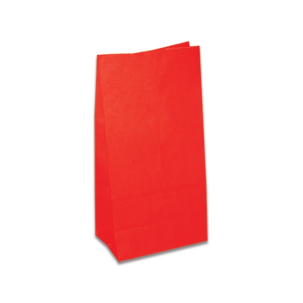 Plain Red Grocery Paper Bags, Technics : Machine Made