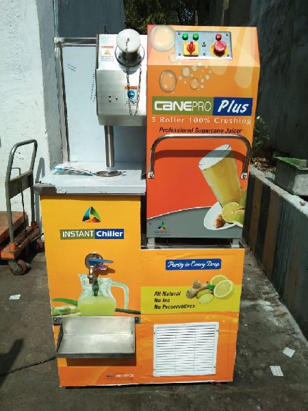 Sugarcane Juice Machine with Instant Chiller, Certification : ISO 9001:2015 Certified