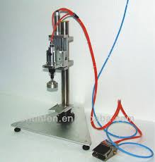 Electric Automatic Pneumatic Capping Machine, Color : Black