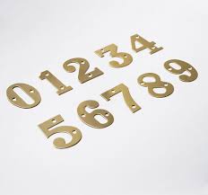 Non Polished Brass Numerals, for Door Use, Feature : Accuracy Durable, High Quality, High Tensile