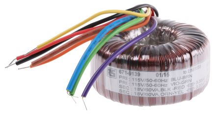 Electrical Toroidal Transformers, for Amplifier, Stabilizer, Voltage Convertor, Color : Grey, White
