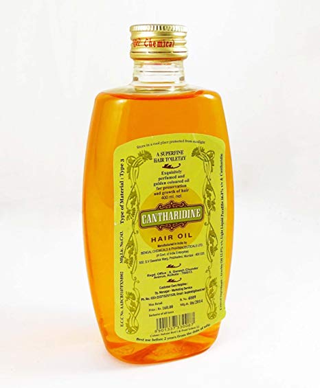 Cantharidine hair oil, for Anti Dandruff, Hare Care, Packaging Type : Plastic Bottle, Plastic Pouch