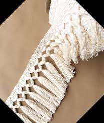 Cotton Fringes, for Garments, Pattern : Plain, Printed
