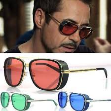 Plastic men sunglasses, Color : Blue, Green, Red, Pink, Yellow