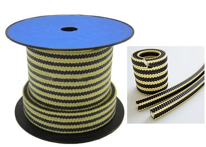 Yellow Black Gland Packing Rope, Certification : ISI Certified