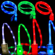 Data Cable With Light Up, for Charging, Size : 1mtr, 2mtr, 3mtr, 4mtr