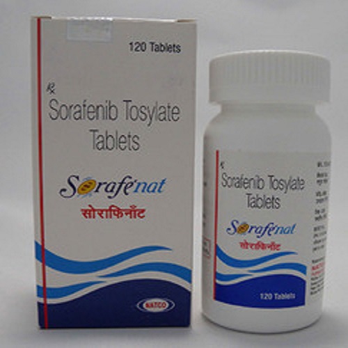 Sorafenat Tosylate Tablets, Composition : Sorafenib (200mg)