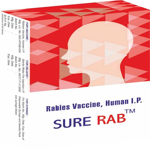 Sure rab Rabies vaccine, Human (2.5IU), for Pain