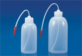 Glass Wash Bottle, for Storing Liquid, Capacity : 1L, 2L