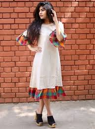 Checked cotton kurti, Style : Casual, Formal, Regular
