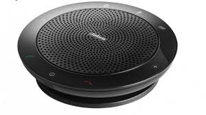Round Speaker Phone, for Camping, Conference, Color : Black, Silver