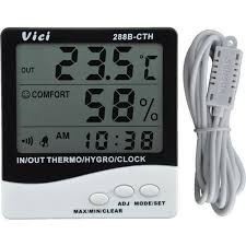 Analog Battery PVC Thermo Hygrometer, for Home Use, Lab Use, Medical Use, Feature : Anti Bacterial
