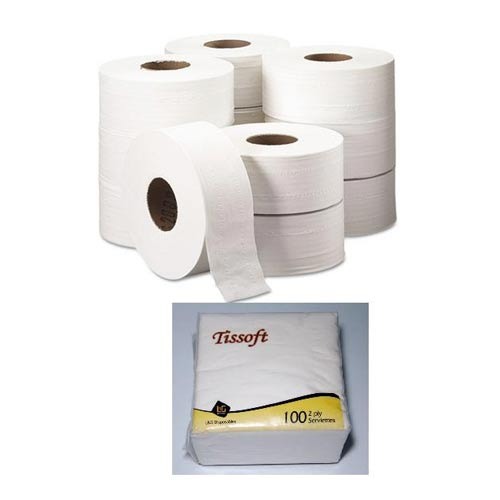 Tissoft Paper Napkin, for Hotels, Restaurants, Weddings, Pattern : Plain