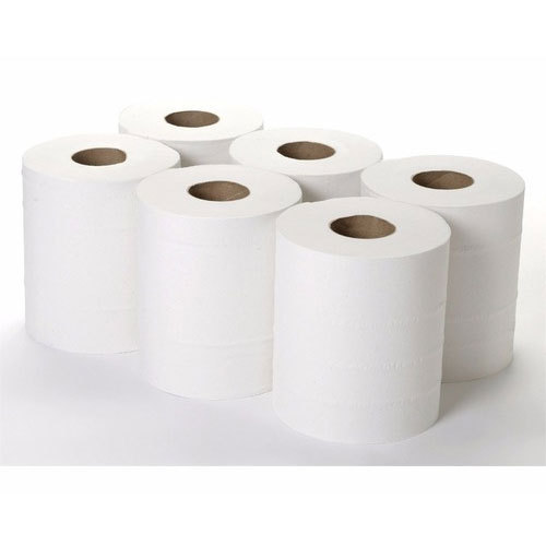 Tissue Paper Roll, for Washrooms, Pattern : Plain