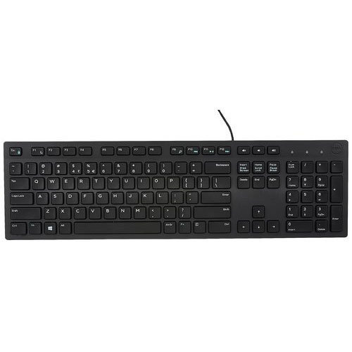 Plastic Wired Computer Keyboard, Color : Black